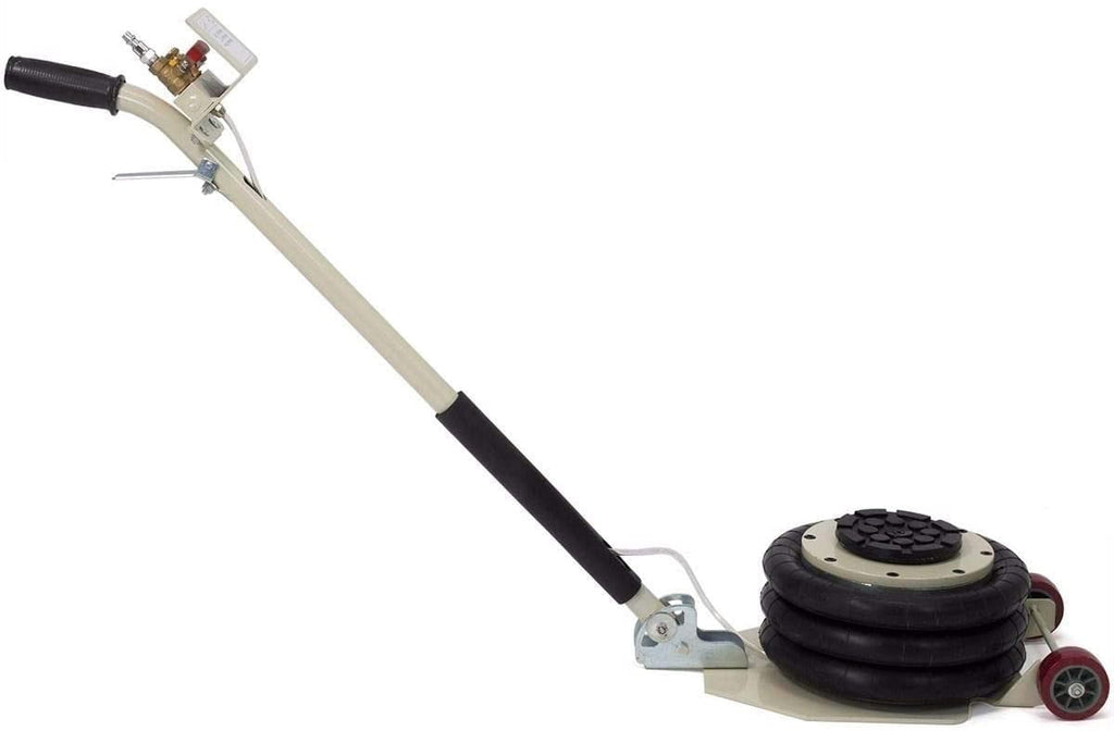 EQCOTWEA Pneumatic Jack Car Lift 3 Ton Capicity 3 Bags Air Jack Lifting Height 16 Inch Fast Lifting Folding Handle