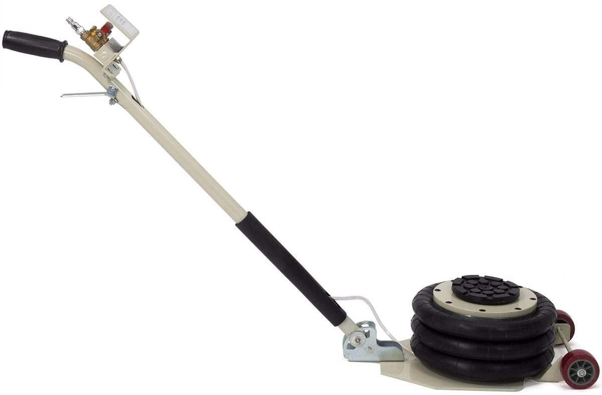 EQCOTWEA Pneumatic Jack Car Lift 3 Ton Capicity 3 Bags Air Jack Lifting Height 16 Inch Fast Lifting Folding Handle