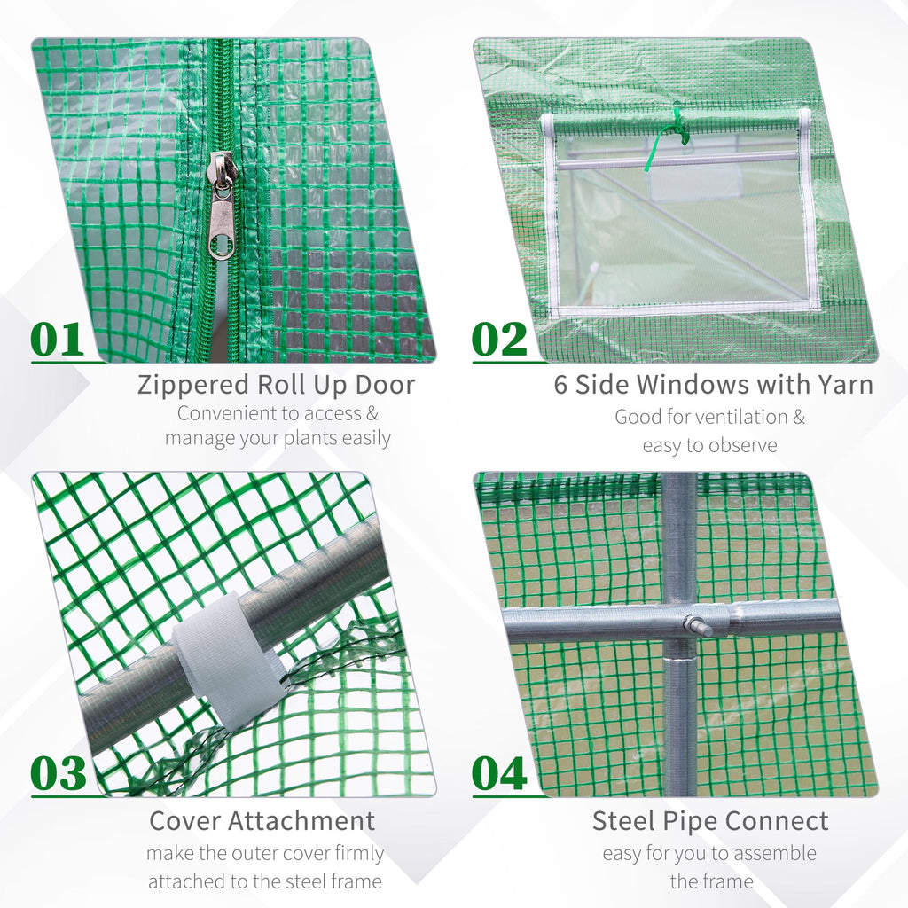 Outsunny Portable walk-in Greenhouse