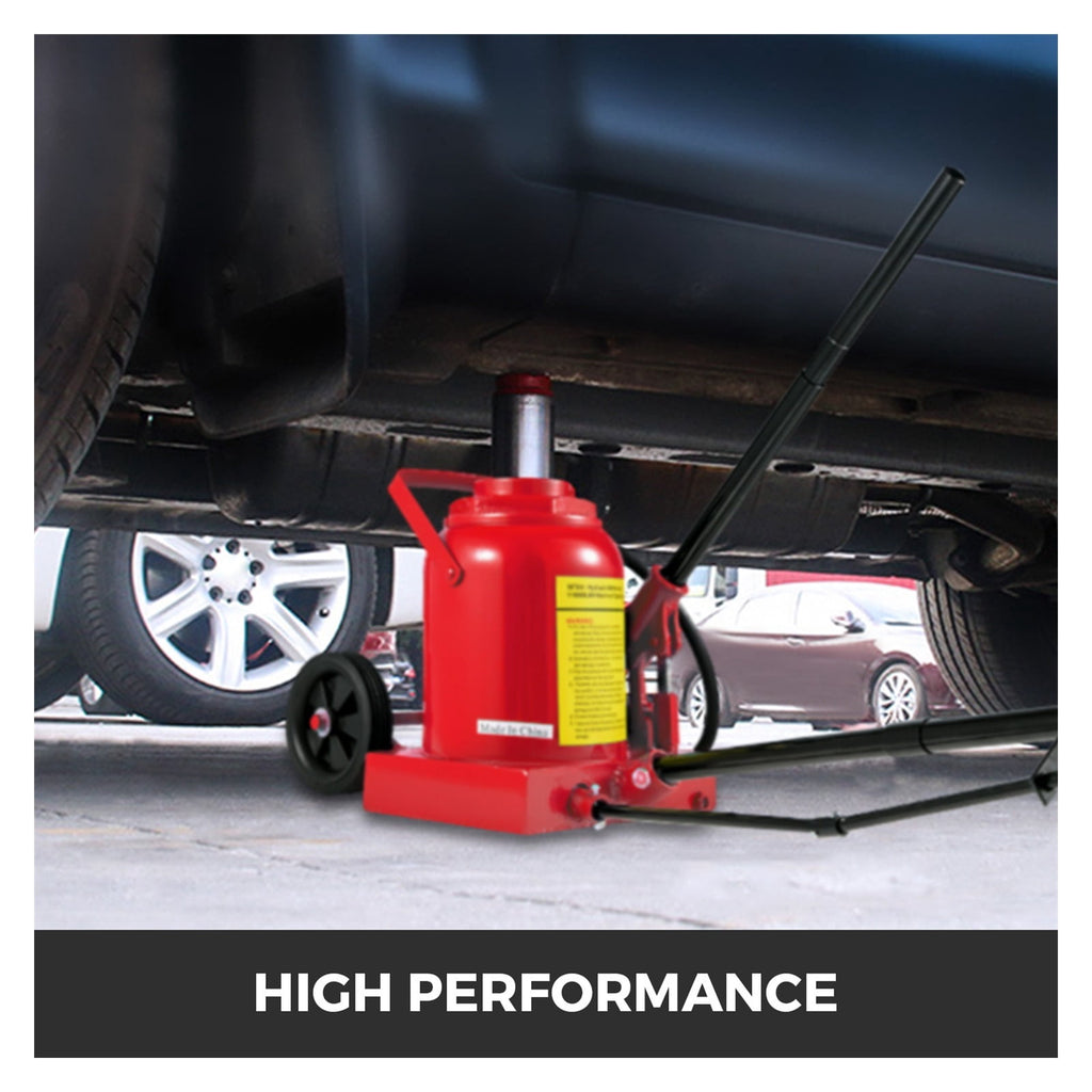 50 Ton Air Hydraulic Bottle Jack Reach 43cm Height Max 220PSI Pressure Car Repair Tool Lifting Vehicles Heavy-Duty Machine ,Stable and Secure