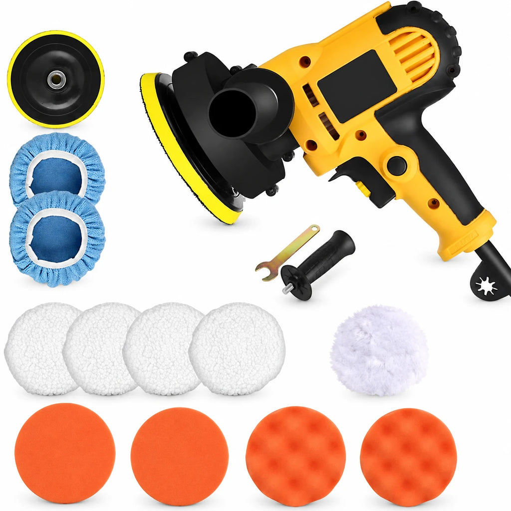 Car Polisher, 700W Electric Polisher for Metal and Furniture, Multifunctional Polishing Machine Glazing Sealing Car Polishing Adjustable Speed