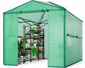 Garvee Outdoor pop up Walk-in Greenhouse 8’x 12’, for Garden Patio Backyard, Green