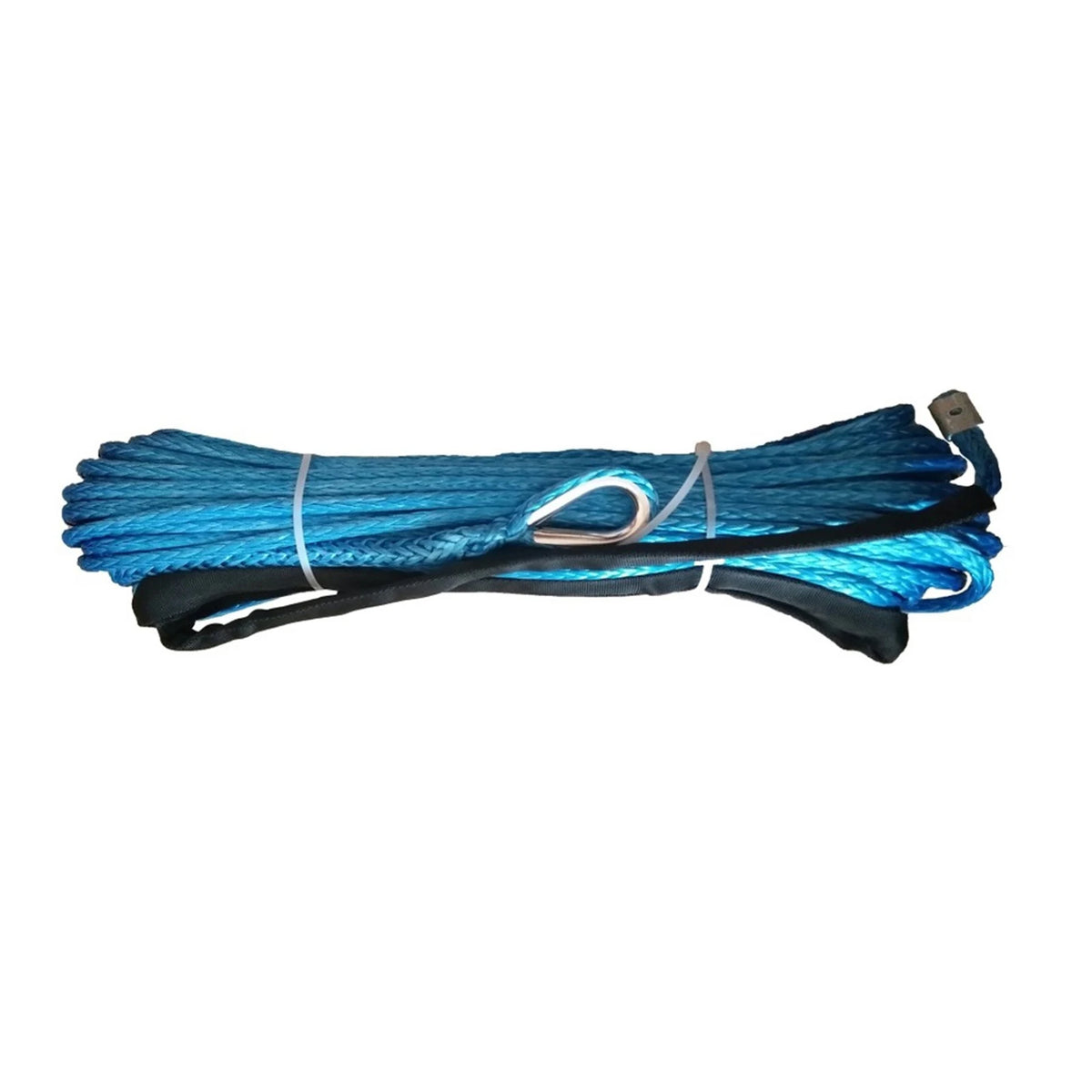 3/8" X 100' Grey Synthetic Winch Rope Uhmwpe Cable For ATV UTV SUV 4X4(Orange , Yellow , Blue , Gray) ,Durable & Safe