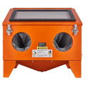 KFFKFF 40-Gallon Benchtop Steel Sandblasting Cabinet, 40-120 PSI, Blasting Gun and 4 Ceramic Nozzles