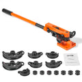 VEVOR Manual Pipe Bender, 3/8-1 Inch OD, 7 Dies, 180-Degree Bending for Copper and Aluminum Pipes