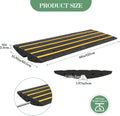 QinaQin 1 PC 48Inch Rubber Curb Ramp, Heavy Duty, Yellow