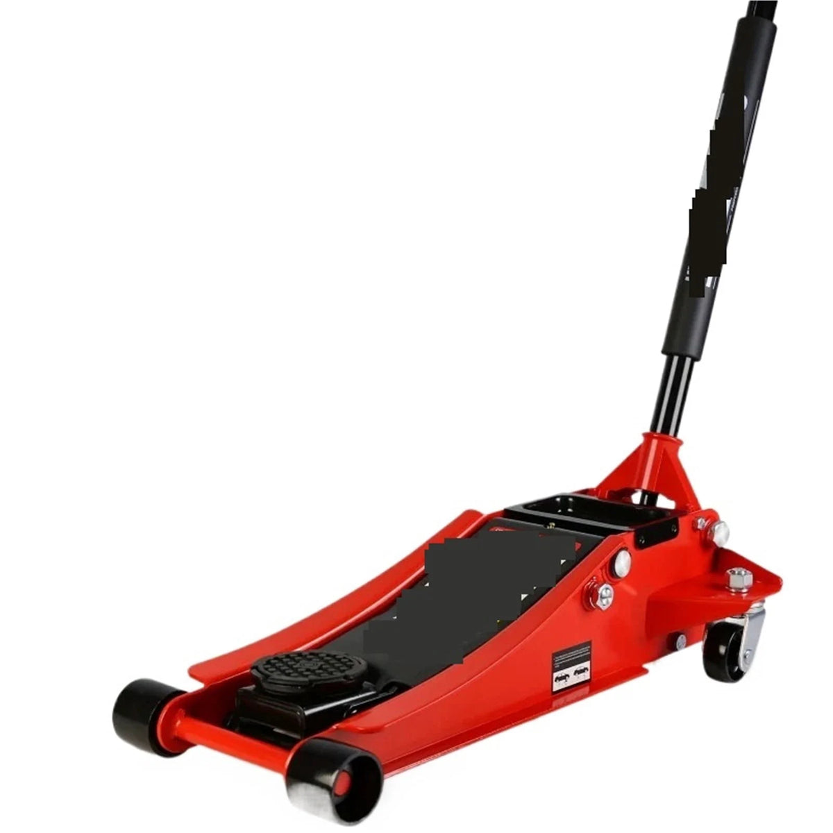Heavy-Duty 3 Ton (6600 Lbs) Capacity Hydraulic Floor Jack With Dual Piston Quick Lift Pump - Red, High Carbon Steel, ,Easy to Operate