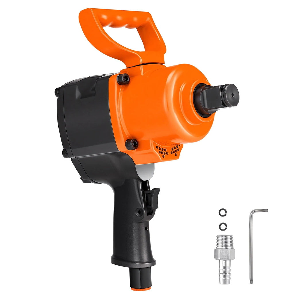 KFFKFF 1 Inch Air Impact Wrench, Up to 1200 ft-lbs Nut-Busting Torque, 16.4 lbs Lightweight Pneumatic Impact Gun with Double Handles