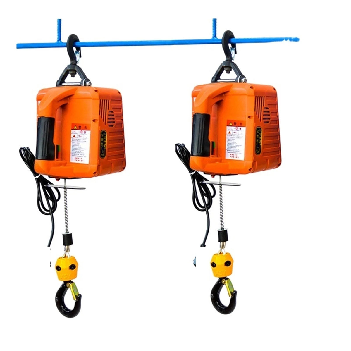 500 kg Portable Electric Winch Hoist with Manual, Wired and Remote Controls for Lifting and Pulling