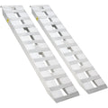 Heavy-Duty Aluminum Loading Ramps, 2-Pack, 72x15 Inches, 6000 lb Capacity, 2.5mm Beam, Knife and Hook Ends