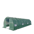TMG Industrial Tunnel Greenhouse Grow Tent, 10' x 30', Ripstop Leno Cover, Cold Frame, Roll-Up Mesh Windows, Round Top Roof, TMG-GH1030R