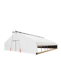 TMG Industrial TMG-GHD3040 30x40 Ft Light-Deprivation Greenhouse, 6-mil Blackout Tarp, Clear Film and Roll-Up Sides