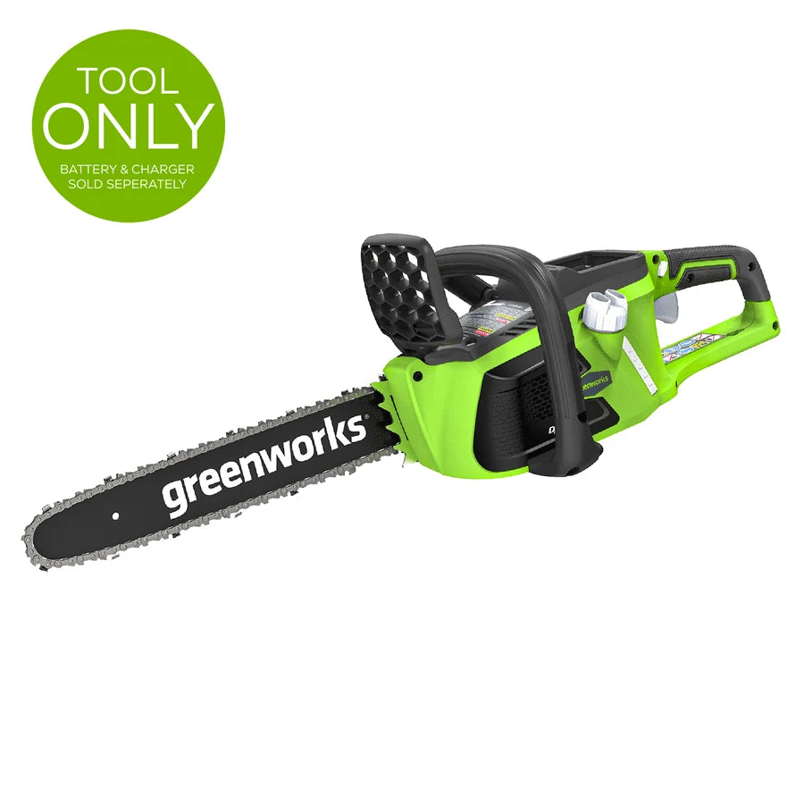 Greenworks 40V 14" Cordless Brushless Electric Chainsaw (Tool Only), [75+ Compatible Tools]