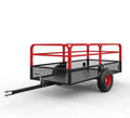 ATV/UTV Tow-Behind Dump Cart, 1600 lb Capacity, 22 cu ft, Removable Sides and All-Terrain Tires