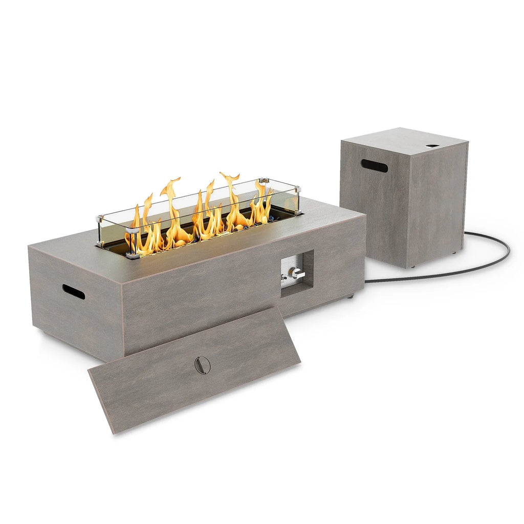 Evita 42'' 50,000 BTU Outdooor Propane Fire Pit Table with Adjustable Flame