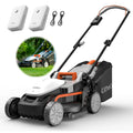 Litheli U20 20V Cordless Lawn Mower, 13-Inch Cutting Width, Adjustable Height, with Two 2.0Ah Batteries