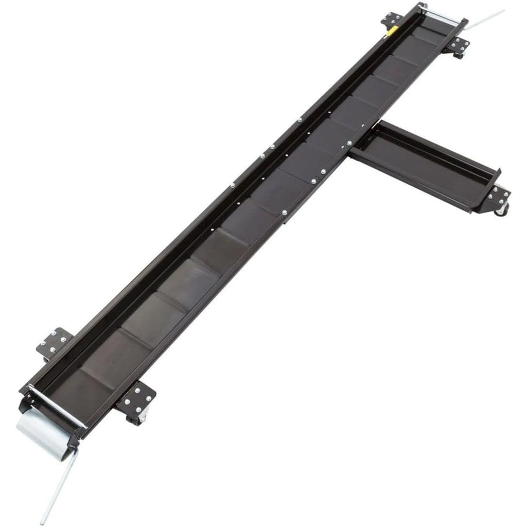 Black Widow Heavy Duty Motorcycle Dolly, Chopper & Cruiser Garage Storage Ramp, Black