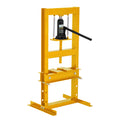 Hydraulic Shop Press Machine, Adjustable Heavy Duty Metal Hydraulic Floor Press with Movable Plates & h-Frame for Garage Workshop Industry