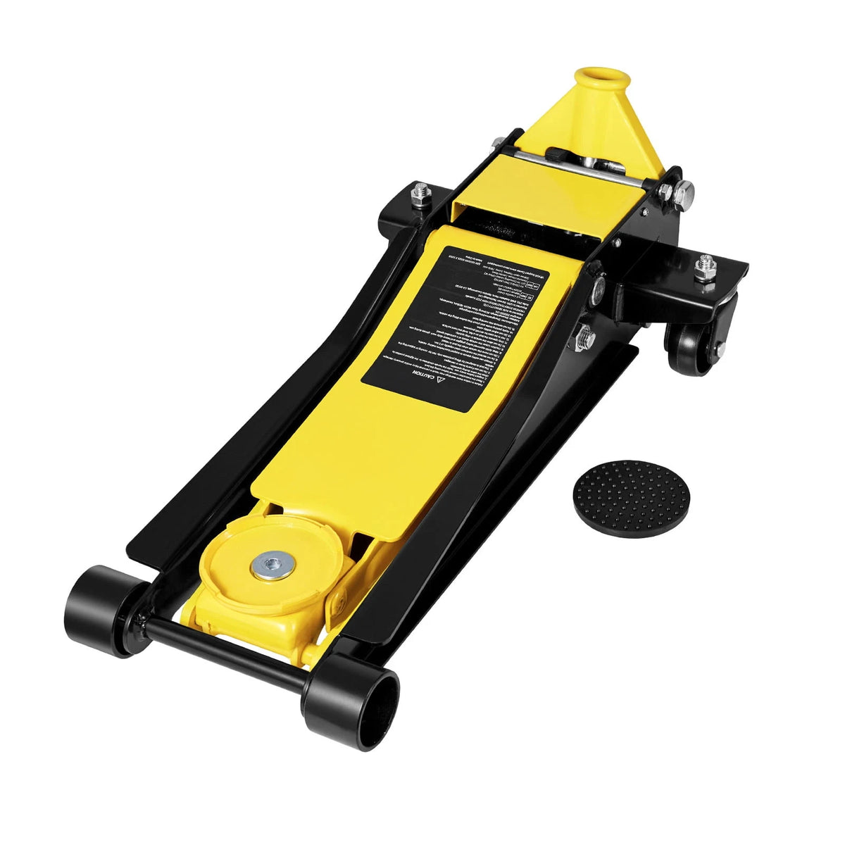 KFFKFF Low Profile Floor Jack, 2 Ton (4400 lbs) Capacity, Steel Racing Floor Jack with Dual Pistons Quick Lift Pump, Hydraulic Trolley Car Lift