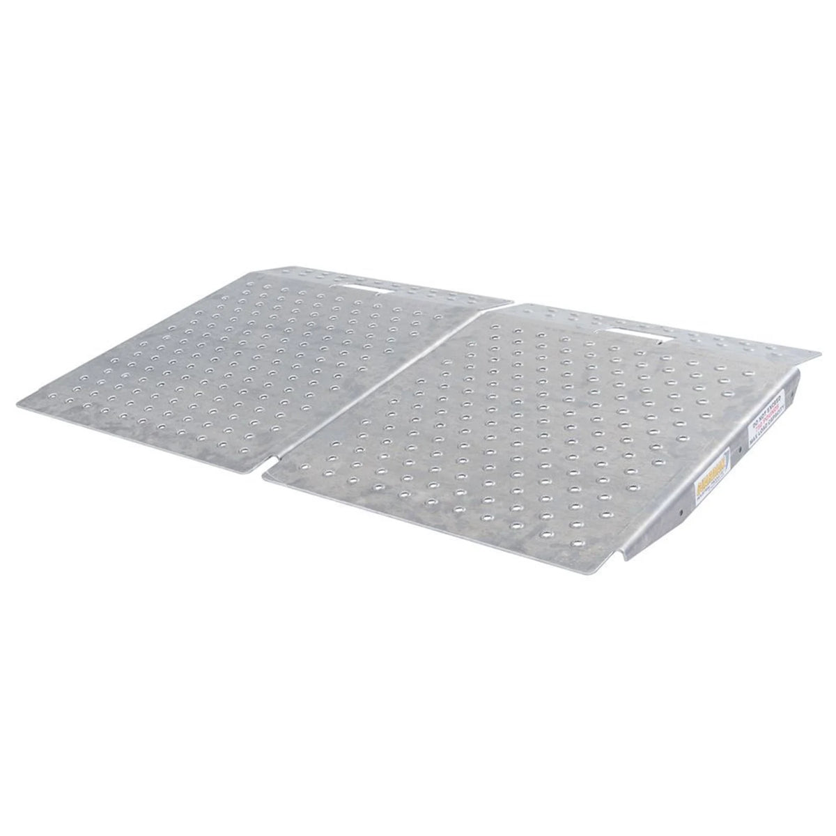 Guardian 2 Pack Heavy Duty Aluminum Shed Ramps, Portable Loading for Mowers, ATV, Silver