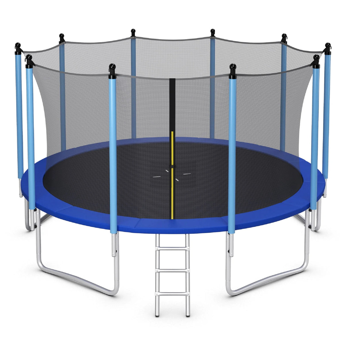 Patiojoy 15Ft Jumping Exercise ASTM Certified Approved Recreational Trampolines with Enclosure Net