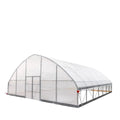 TMG Industrial Commercial Tunnel Greenhouse, 30' x 30', 6 Mil Clear Poly Covers and Roll-Up Sides, TMG-GH3030