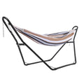 Adjustable Double-Bar Hammock Stand for 9-14 ft Hammocks, 550 lb Capacity, Indoor/Outdoor, Stand Only