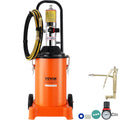 VEVOR 3-Gallon/12L Air-Operated Grease Pump, 50:1 Pressure Ratio, 13 ft Hose, Grease Gun and Wheels