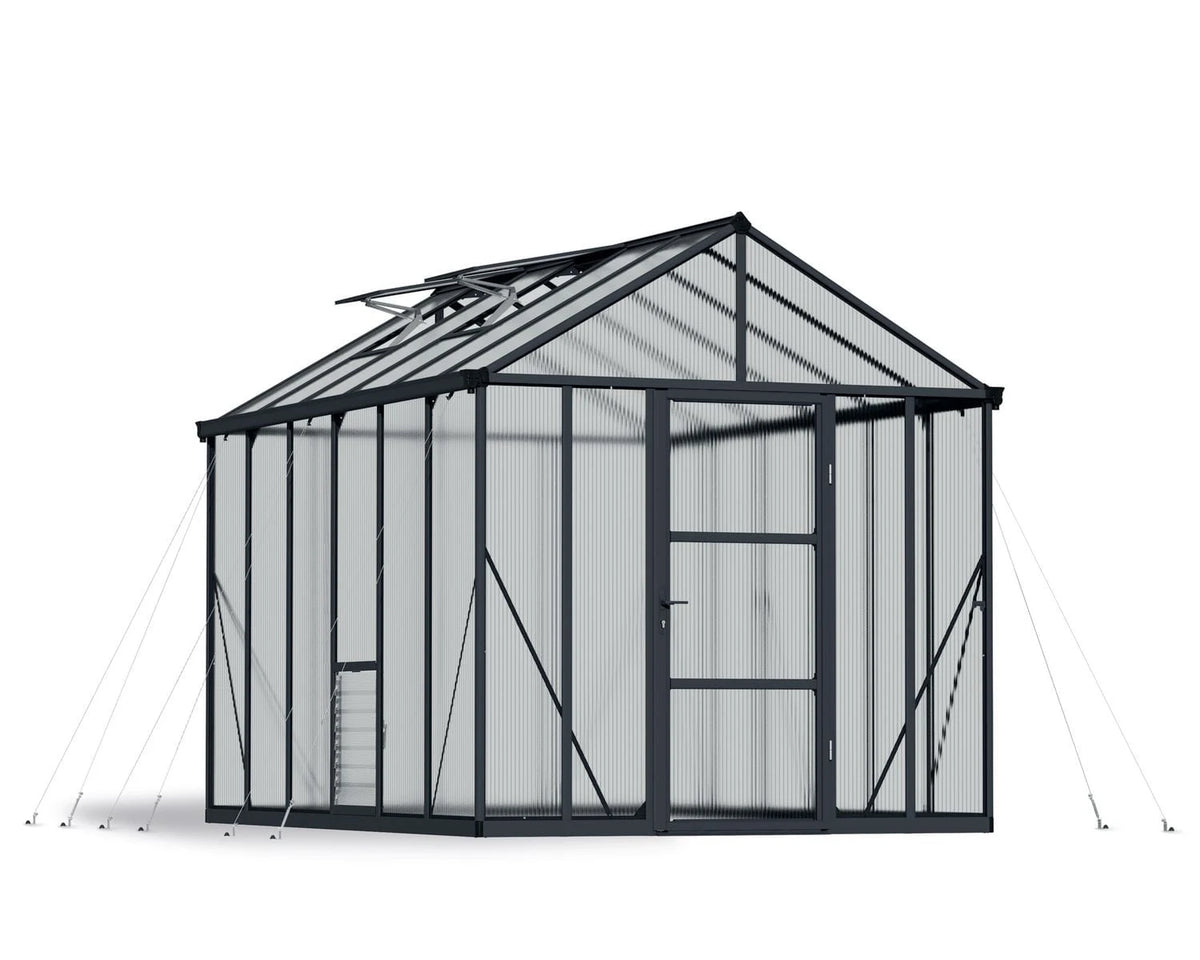 CANOPIA by PALRAM Glory 8 ft. x 12 ft. Premium Greenhouse Kit - Grey