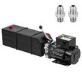 Hydraulic Power Unit 10 Quart Single Acting Hydraulic Pump Power Unit 220V AC, Hydraulic Pump with 10L Metal Reservoir for Dump Trailer Car Lifting