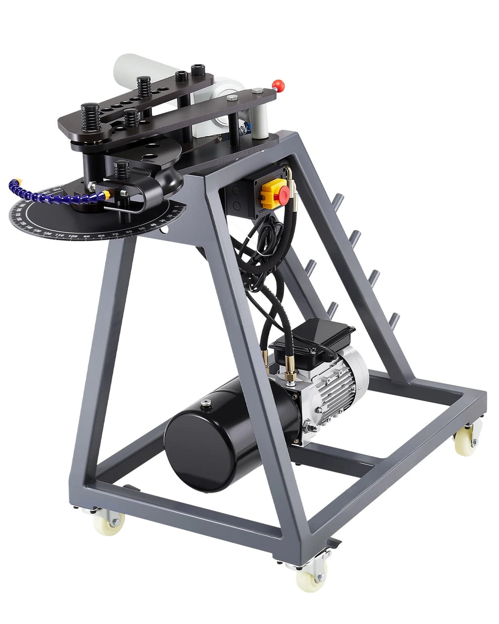 VEVOR Electric Tube Bending Machine 750W Pipe Tubing Bender with 6L Hydraulic Cylinder